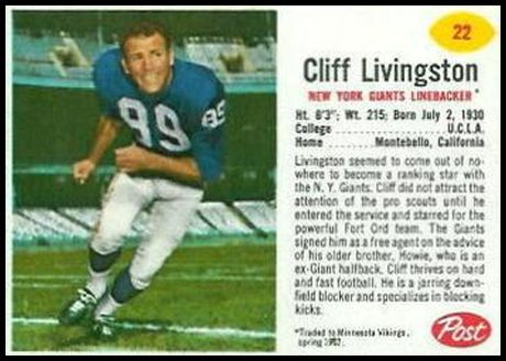 22 Cliff Livingston